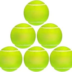 JKG TOYS 6 Durable Tennis Balls for Cricket - High-Visibility Practice & Match Balls | Soft, Lightweight, Long-Lasting Tennis Ball for All Surfaces (80g Each)-image-45