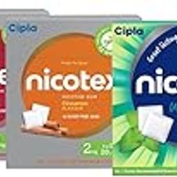 Cipla Nicotex 2mg Nicotine Sugar Free Gum to Help Quit Smoking | Multi-Flavour Trial Pack (5 Flavours) | Paan, Mint Plus, Ultra Mint, Paan, Cinnamon & Fruit Burst | WHO-Approved Therapy | Combo Pack-image-50