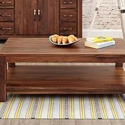 Chetan Interiors Solid Sheesham Wood Center Table for Living Room and Sofa Set with Bottom Storage (Solid Sheesham Wood, Natural Wooden Finish, 1 Piece)-image-45