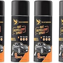 BLACKBIRD Rat Repellent Spray for Car 200ml | Highly Effective | Protect wires in Car, Bike and Outdoor Utilities | Non Toxic | No Kill Only Repels (Pack of 4)-image-74
