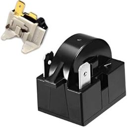 VNGEE ENTERPRISES Refrigerator PTC Start Relay Overload 2 Pins, Color: Black 1 Set-image-4