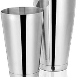 Ranjo Enterprises Two-Piece Boston Cocktail Shaker Set: 540 ml and 840 ml Professional Bartender Shaker Kit with Weight-image-3