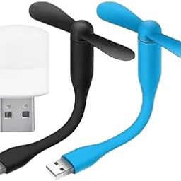 TROXXON FAN-WR89 USB Portable Mini USB Portable Combo 2 Fan and 1 Night Bulb Compatible For Laptop/Smartphone�s/Desktop/Power Bank USB Fan (MultiColor)-picture-13