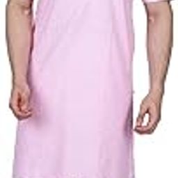 Men's Pink Premium Cotton Half Sleeve Solid Kurta Pajama Set/Modi Kurta Pajama Set/Modi Jabba Set-picture-11