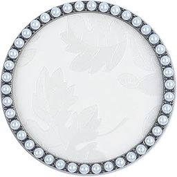 SUKPSY 1 Pc Resin Nail Art Palette Nail Art Display Holder Round Inlay Rhinestone Makeup Palette Nail Painting Palette Gel Polish Colors Mixing Pallet (White)-15