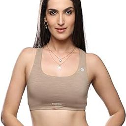 Women's Cotton Non Padded Non-Wired Sports Bra-image-1