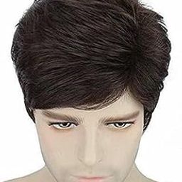 VIVIAN Hair Wigs For Men Short Hair Wig for Men With Synthtic Hair-image-75