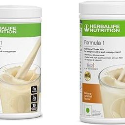 Herbalife Formula 1 Nutritional Shake Mix kulfi and Banana Caramel, 500 g Each - Combo Pack of 2-9