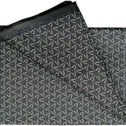 Premium print shirt fabric, Steel Grey, satin print fabric, unstitched-48