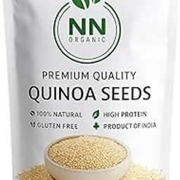Quinoa Seeds | 1kg 100% Natural, Gluten-Free, Protein & Fiber Rich | Superfood for Weight Loss, Diabetic-Friendly | NNorganic Premium white qunioa-image-35