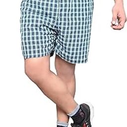 Men's Checkered Sports Cotton Boxer (Pack of 1) (Small)-image-67