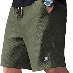 Men’s Slim Fit Knitted Short for Summer | Stretchable Fabric | Breathable & Lightweight | Casual Lounge Short with Elastic Waistband & Drawstring-image-69