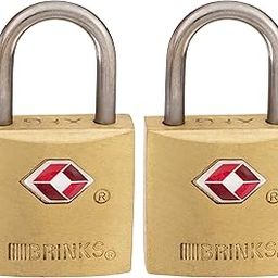 Brinks 171-20271 TSA Approved 22mm Keyed Luggage Lock, Solid Brass, 2-Pack-27