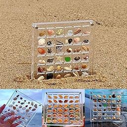 CALANDIS™ Acrylic Seashell Display Box Seashell Storage Box for Nail Art Jewelry Beads | Trinket Boxes | Decorative Collectibles-73