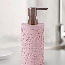 Obsessions Soap & Lotion Dispenser, Polyresin, Ideal for Bathroom, Kitchen Vanity 320ml, Sandstone-picture-15