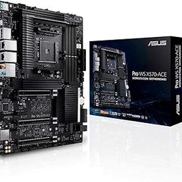 ASUS AMD AM4 Pro WS X570-Ace ATX Workstation Motherboard with 3 PCIe 4.0 X16, Dual Realtek and Intel Gigabit LAN, DDR4 ECC Memory Support, Dual M.2, U.2, and Control Center-27