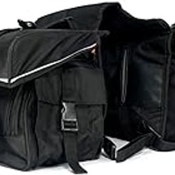 Raida G-Series Motorbike Saddle Bag with Rain Cover (Black)-picture-32