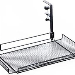 Gadget Wagon Cable Management Tray Organizer Under Desk Slim for Office and Home No Drill Metal, Black-12
