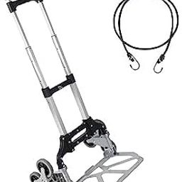 WB WELBUILT - CREATION WITH PERFECTION 75 Kg Stair Climbing Portable Aluminium Hand Truck | 1 Year Warranty | Foldable Push & Pull Cart With Folding Wheels, Telescoping Handle Ideal Home-image-52