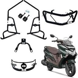 KSHEERI BURGMAN 125 CRASH GUARD WITH FRAME SLIDER LAGGUARD FRONT AND REAR CRASH GUARD SUITABLE FOR BURGMAN 125 BS4, BS6 SCOOTER (SET OF 1)-31