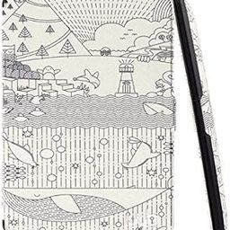 SwooK Magnetic Flip Cover case for Old Kindle Paperwhite 1 2 3 7th Gen Generation Released in 2012 2013 2014 2015 2016 New 300 PPI Versions 6" inch Display Flip Cover Case Shell (Landscape)-picture-32