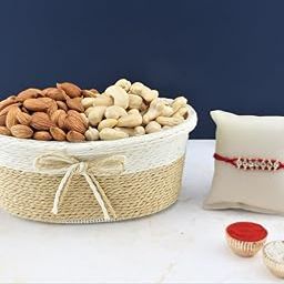 SFU E Com Dry Fruit Hamper For Rakshabandhan Gift | Dry Fruit And Rakhi For Brother | Dry Fruit Basket Hamper | 218-91