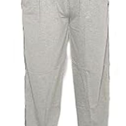 Men's Regular Fit Cotton Blend Solid Pyjama Pants | Stretchy Fabric,Elastic Waistband Lower for Men, Track Pant for Men,Lower for Men Cotton, Lounge Pants for Men(XXXXXL(5XL) Light Gray-image-17