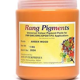 Rang Pigments I Pigment Paste For Epoxy Applications I Ideal For Epoxy Art l Shade AMBER WOOD 1 KG-image-86