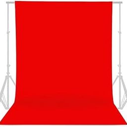 Boltove® 6FTX9FT Red Backdrop Background Rod Pocket for Photography Backdrop,Photoshoot Background,Video Production, Home Decoration,Weddings, Newborns, Product Photography, Screen Video, Curtain-image-62