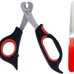 Emily Pets Professional Stainless Steel Scissor Tool Nail Clipper Cutter for Cat & Dog (Medium), Black-picture-18