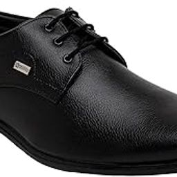 Faux Leather Black Formal Lace Up Shoes for Men | Comfortable Walking | Classic Design | Breathable | | Slip Resistant|-image-99