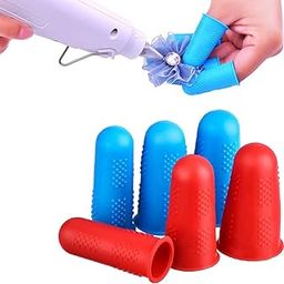 Finger Gloves Silicone Finger Protectors 3 Sizes Rubber Finger Caps Finger Pads Suitable for Counting, Collating, Writing, Sorting Tasks Hot Glue Gun and Sports Supplies (S, M, L)3 Piece-10
