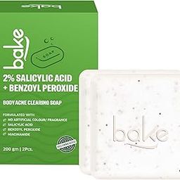 2% Salicylic Acid Soap (2 pcs) Scrub Treatment with Niacinamide for Body & Back Acne, Reduces Strawberry Legs | Fades Dark Spots | Non Drying Formula | Soap For Men & Women | 100g x 2-6