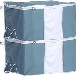Kuber Industries 2 Piece Non Woven Under Bed Storage Organiser Set, Grey (VARUndb04)-image-93