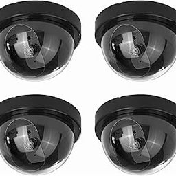 Flipco 4 Pcs Dummy Realistic Looking Led Light Blinking Fack Security Camera-picture-15