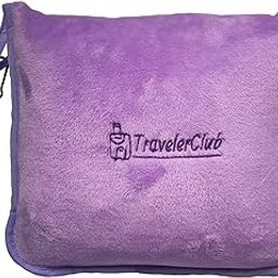 TravelerClub Travel Blanket Airplane Compact-Airline Lightweight Blanket-Plane Packable Travel Blanket and Pillow Set-Portable Hiking Blanket-Car Blankets and Throws-Camping/Backpacking/Office-image-68