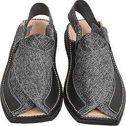 Peshawari Sandal zalmi for Men - Black-28