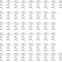 LOOM TREE® 2xClear Heads Twist Pins Spiral Screws for Upholstery Round Shape S 50 Pack | Furniture | Slipcovers-image-62