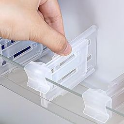 Primechoice™ Fridge Storage Divider | Adjustable Organiser Rack for Sachets, Seasoning & Sauce Packets | Space Saving Kitchen, Desk & Bathroom Separator (Pack Of 6)-29