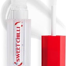Makeup Revolution I Heart Revolution Sweet Chilli Plumping Lip Oil - Clear for Hydrated Lips & Glossy Finish, Pack of 1 (4 ML)-14
