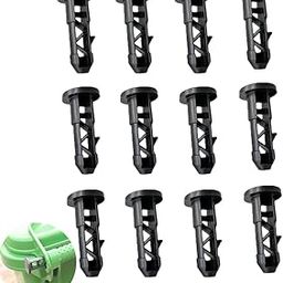 UtySty 12 Pack Wheeled Trash Can Lid Latch Pins Rotating Hinge Axle Plug OD 2CM 0.78'' Link Bolts for Outdoor Wheelie Garbage Collector with Wheel Rollout Disposal Bin Commercial Waste Container-picture-19