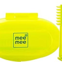 Mee Mee Unqiue Baby Silicone Finger Brush with Super Soft Bristles and Storage Case for Easy Teeth/Gum Cleaning of Kids/Babies(Green).-10