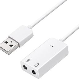 USB Sound Card Adapter YACSEJAO 7.1 Channel External Audio Adapter Stereo Sound Card Converter 3.5mm AUX Microphone Jackfor Windows, MAC, Linux, PC,Laptop, Desktops-24