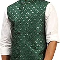 Men's Silk Blend Nehru Jacket | Sequins Embroidered Dupion Nehru Jacket for Men-picture-18