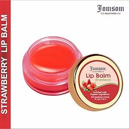Jomsom Organic Strawberry Lip Balm for Soft and Naturally Pink Lips | SPF 30 & Vitamin C+E | Fades Lip Pigmentation | For Dark Lips | 12gm-picture-8