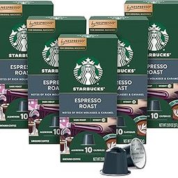 Starbucks By Nespresso, Espresso Dark Roast (50-Count Single Serve Capsules, Compatible With Nespresso Original Line System), Box - 0.62 Pounds-17