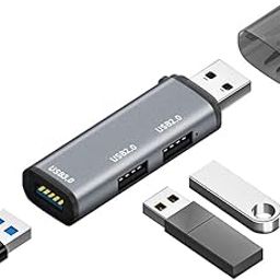 SPIN CART 3 Port USB 3.0 HUB Splitter, USB Extender Multi Port Adapter, 1 Port USB 3.0/2 Port USB 2.0 for PC, Laptop, Card Reader Flash Drive-picture-21