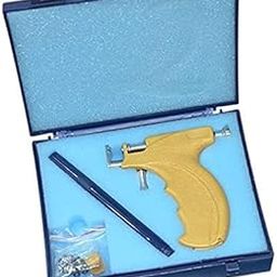 Tools Stainless Steel Professional Saloon Piercing Gun Tool Kit with 2, 3, 4 & 5mm Stud Holders (Beige)-image-34