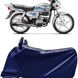 RAIN SPOOF Waterproof Bike Body Cover Compatible with Splendor Plus Smart Dust Proof Cover Protects from Rain and Sunlight Uv Proof | Navy-image-53