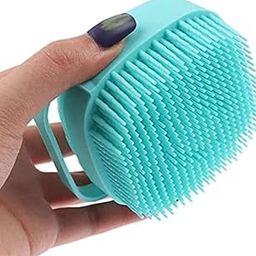 WISHINGBELL NATURAL Silicone Brush with Shower Gel Dispenser, Mud & Dirt Remover with Soft Silicone Bristle with Non-toxic Brushes Pack of 1-29